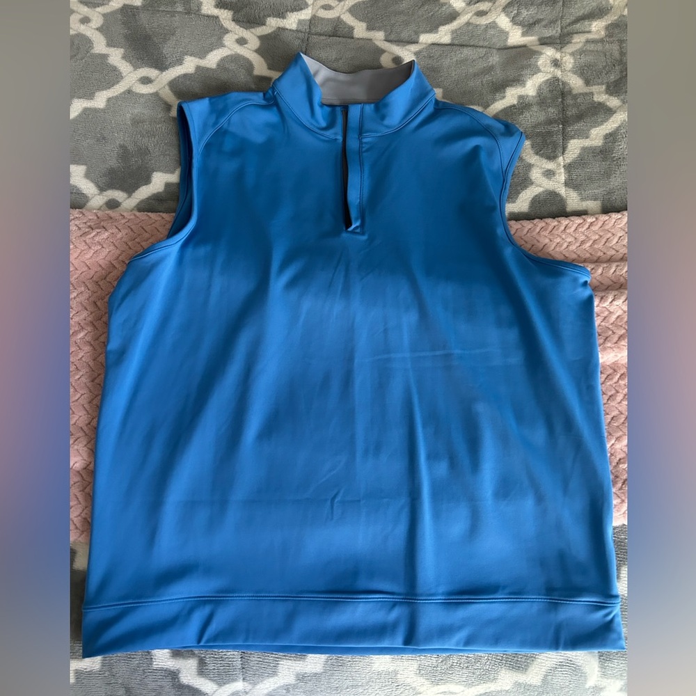 Blue Quarter Zip Vest
